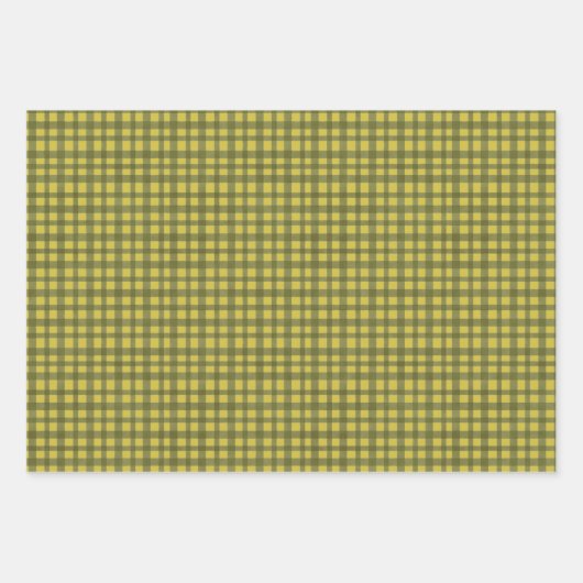 Holly Polka Dots Gingham Retro Rosa Geschenkpapier Set (Vorderseite 3)