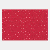 Holly Polka Dots Gingham Retro Rosa Geschenkpapier Set (Vorderseite 2)