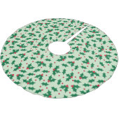 Holly Polyester Weihnachtsbaumdecke (Schrägansicht)
