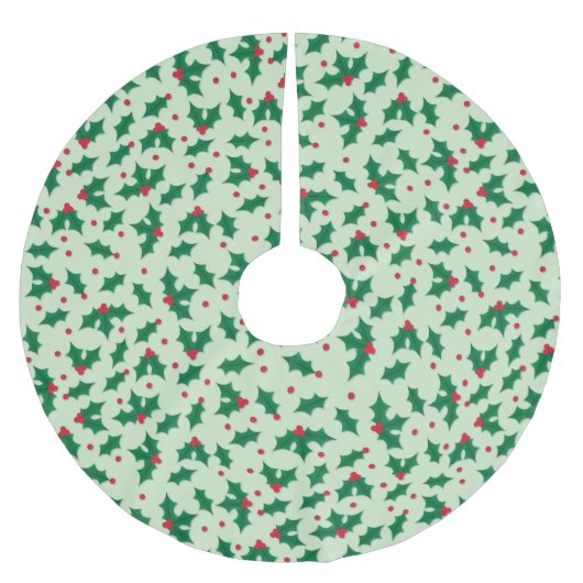 Holly Polyester Weihnachtsbaumdecke (Vorderseite)