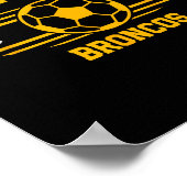 Holly Pond Broncos Fußballrechnung 2025  Poster (Ecke)