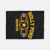 Holly Pond Broncos Soccer Byll 2025  Fleecedecke (Vorderseite (Horizontal))