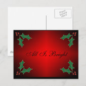 Holly Postcard Postkarte (Vorne/Hinten)