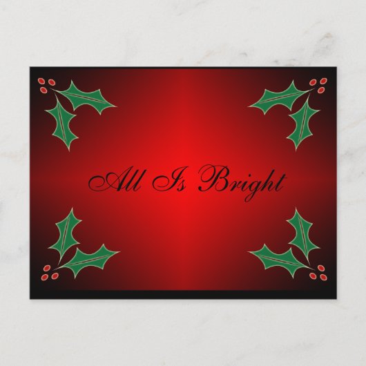 Holly Postcard Postkarte (Vorderseite)