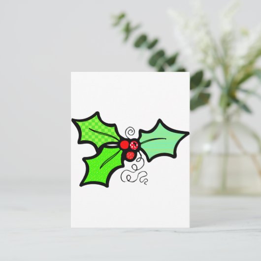 Holly Postkarte (Stehend Vorderseite)
