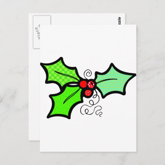 Holly Postkarte (Vorne/Hinten)