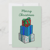 Holly & Present Weihnachts-Party Einladung (Rückseite)