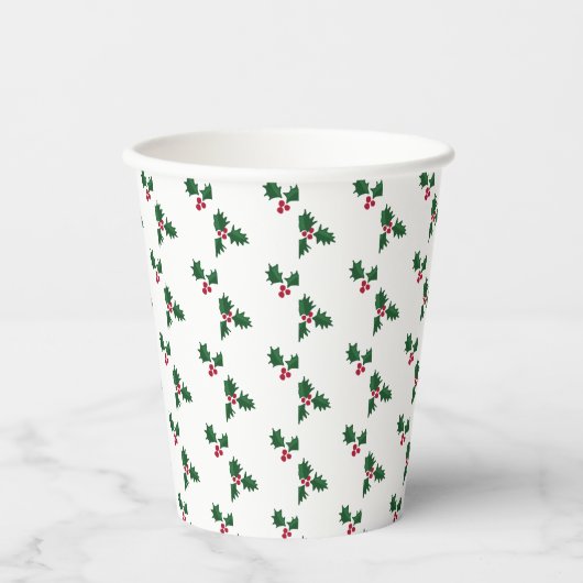 Holly Print Pappbecher (Vorderseite)
