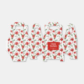 Holly Red Floral Holiday Watercolor Geschenkschachtel (Ungefaltet)