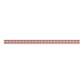 Holly Red & Green Stripe Ripsband (Vorderseite)