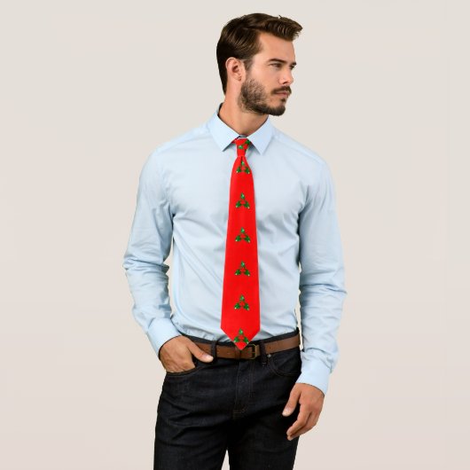 Holly Red Necktie Krawatte (Beispiel)