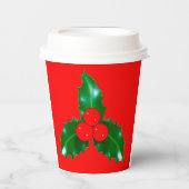 Holly Red Paper Cups Pappbecher (Vorderseite)