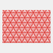 Holly Red, Traditional Green und Solid Red Geschenkpapier Set (Vorderseite)