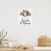 Holly Rose Gold Engagement Party Poster (Küche)