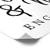 Holly Rose Gold Engagement Party Poster (Ecke)