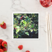 Holly, rote Beeren Serviette (Beispiel)