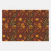 Holly & Santa Magic Wrap Geschenkpapier Set (Vorderseite 3)