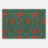 Holly & Santa Magic Wrap Geschenkpapier Set (Vorderseite)