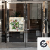 Holly Shabby Window Cling Fensteraufkleber (Büro Tür)