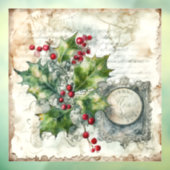 Holly Shabby Window Cling Fensteraufkleber (Blatt 3)