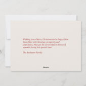 Holly & Snowflakes - Vintag frohe Weihnachten (Rückseite)