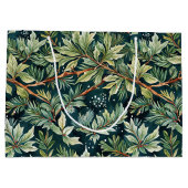 Holly, Spruce, Schnee grün Große Geschenktüte (Rückseite)