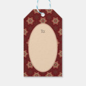 Holly Star Traditionelles Weihnachtsgeschenk Geschenkanhänger (Rückseite)