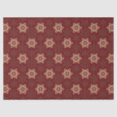 Holly Star Traditionelles Weihnachtsrot Seidenpapier (Vorderseite)