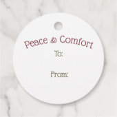 Holly Star Vintag Green Weihnachtsgeschenk Geschenkanhänger (Rückseite)