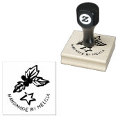 Holly Star Weihnachtsferien CUSTOM Personalisiert Gummistempel (Stempel)