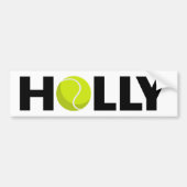 Holly Tennis Autoaufkleber (Vorne)