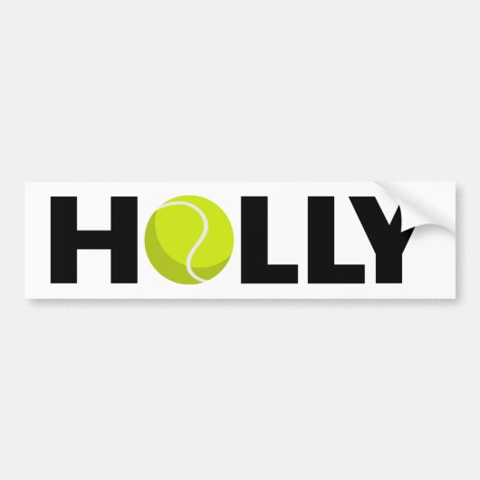 Holly Tennis Autoaufkleber (Vorne)