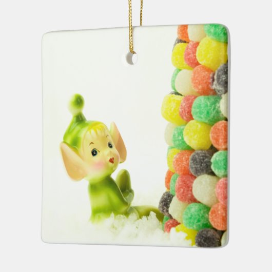 Holly the Pixie Elf Keramikornament (Links)
