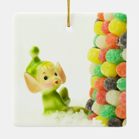 Holly the Pixie Elf Keramikornament (Rückseite)