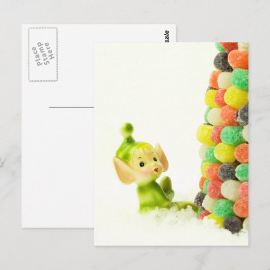 Holly the Pixie Elf Postkarte (Vorne/Hinten)