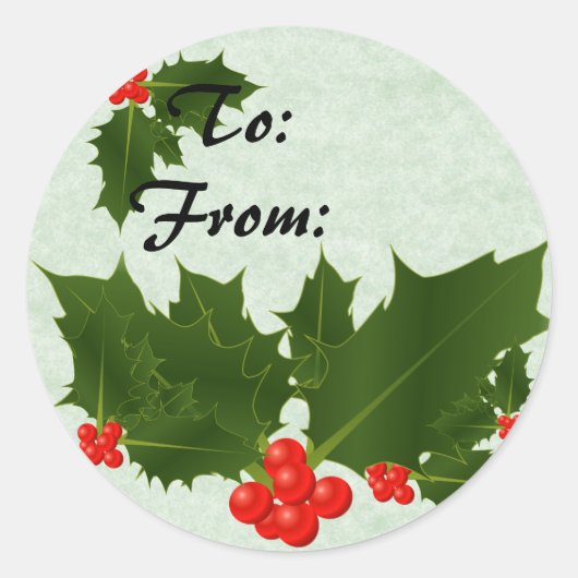 Holly To and from Stickers (Vorderseite)