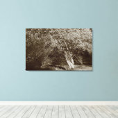 Holly Tree - Sepia Leinwanddruck (Insitu (Holzboden))