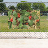 Holly Tree Weihnachtsfeiertag Vintag Banner (Insitu)