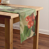 Holly Tree Weihnachtsfeiertag Vintag Kurzer Tischläufer (Beispiel)