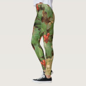 Holly Tree Weihnachtsfeiertag Vintag Leggings (Links)