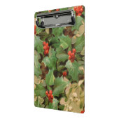 Holly Tree Weihnachtsfeiertag Vintag Mini Klemmbrett (Gewinkelt2)