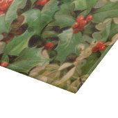 Holly Tree Weihnachtsfeiertag Vintag Schneidebrett (Ecke)