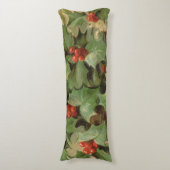 Holly Tree Weihnachtsfeiertag Vintag Seitenschläferkissen (Vorderseite Vertikal)