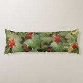 Holly Tree Weihnachtsfeiertag Vintag Seitenschläferkissen (Vorderseite)