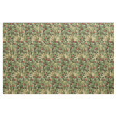 Holly Tree Weihnachtsfeiertag Vintag Stoff (Fat Quarter (45,7 x 55,9 cm))