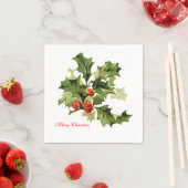 Holly und Berries Napkin Serviette (Beispiel)