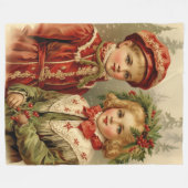 Holly und Hearth Alt-Mode Weihnachtsblanket Fleecedecke (Vorderseite (Horizontal))