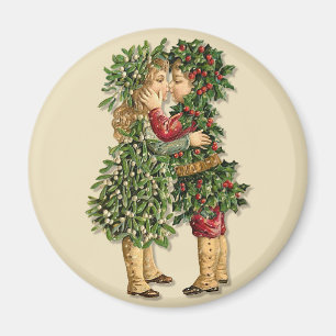 Holly und Mistelzweig Kinder Magnet