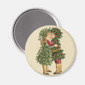 Holly und Mistletoe Kids Magnet (Vorderseite/Rückseite)