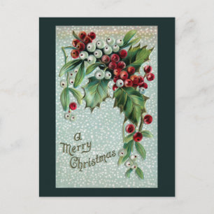 Holly und Mistletoe Vintage Weihnachten